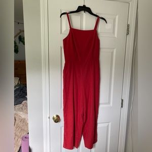 Comfy red jumpsuit